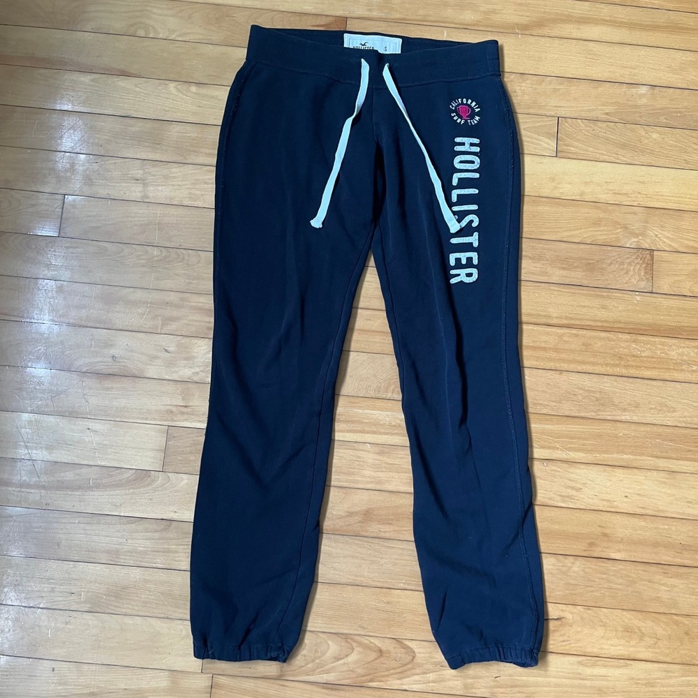 Hollister California Surf Team Navy Blue Jogger Sweatpants y2k Small